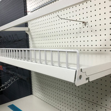 超市货架层板护栏塑料卡条护边条挡边围栏便利店货架配件挡条