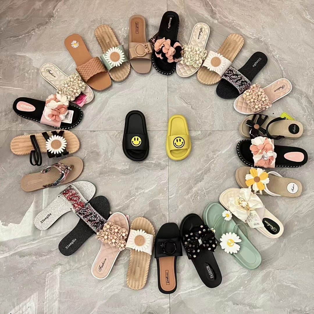 大牌断码特价凉鞋女2022夏季新款女鞋百搭一字带凉拖鞋库存鞋批发
