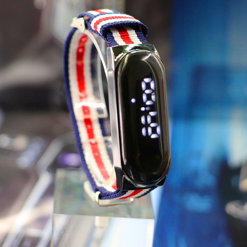 新款尼龙表带led时尚手环手表 欧美电子手表
