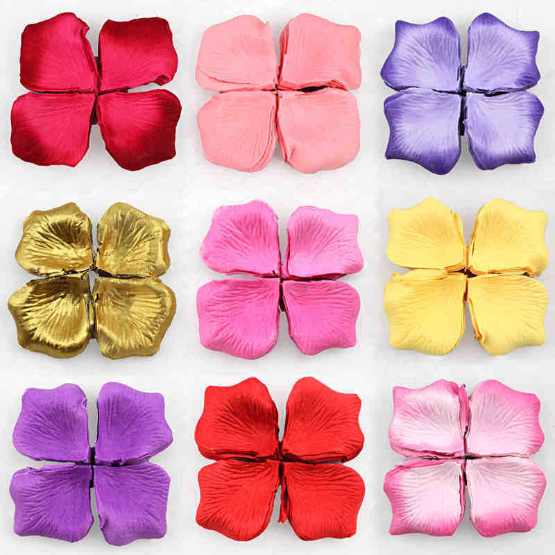 Non-Woven Fabric Stacked 100 Petals Simulation Petals Wedding Petals Fake Petals Rose Petals