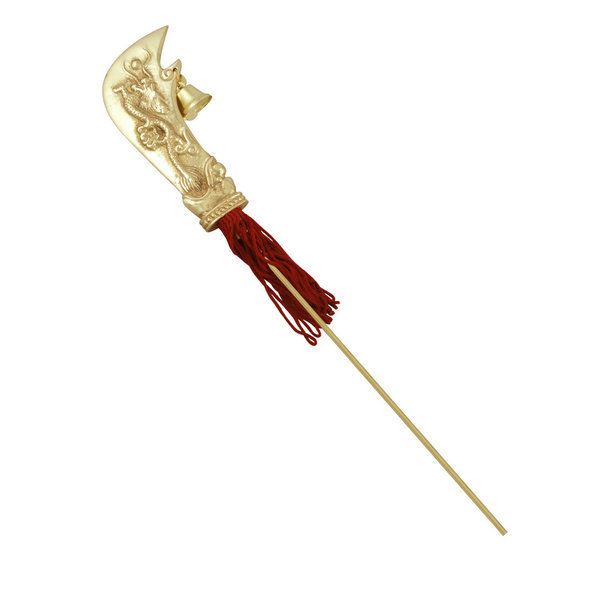 黄铜关刀/大小号纯铜关公刀青龙偃月刀关帝法器神像佛像配件佛具