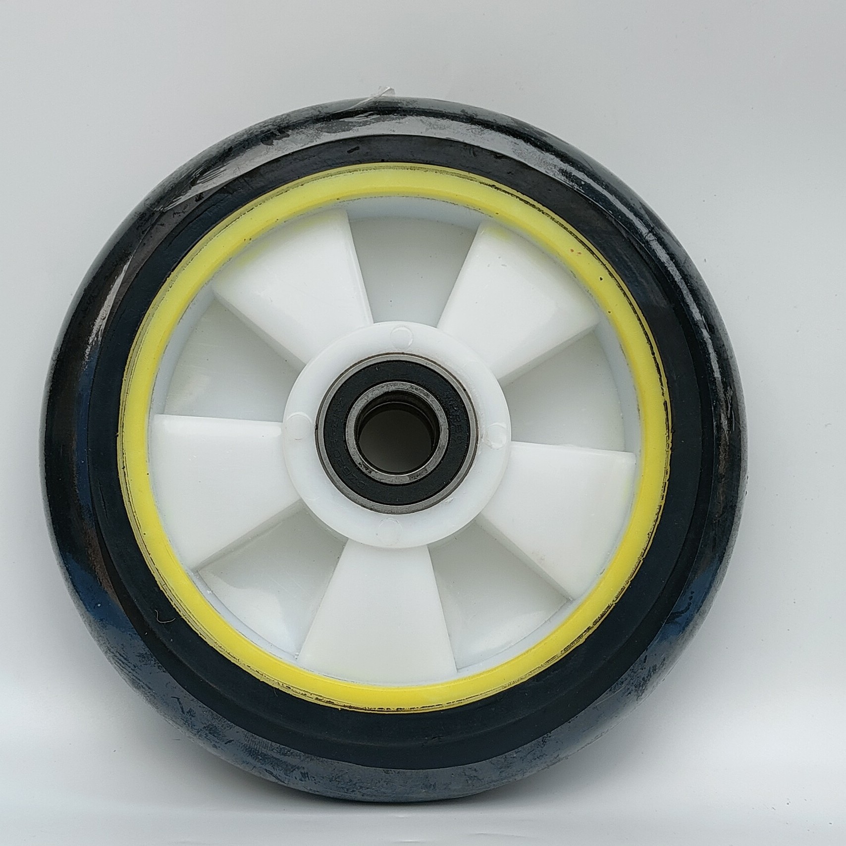 橡胶轮4寸5寸6寸8寸10寸12寸定向平板手推车实心重型脚轮万向轮