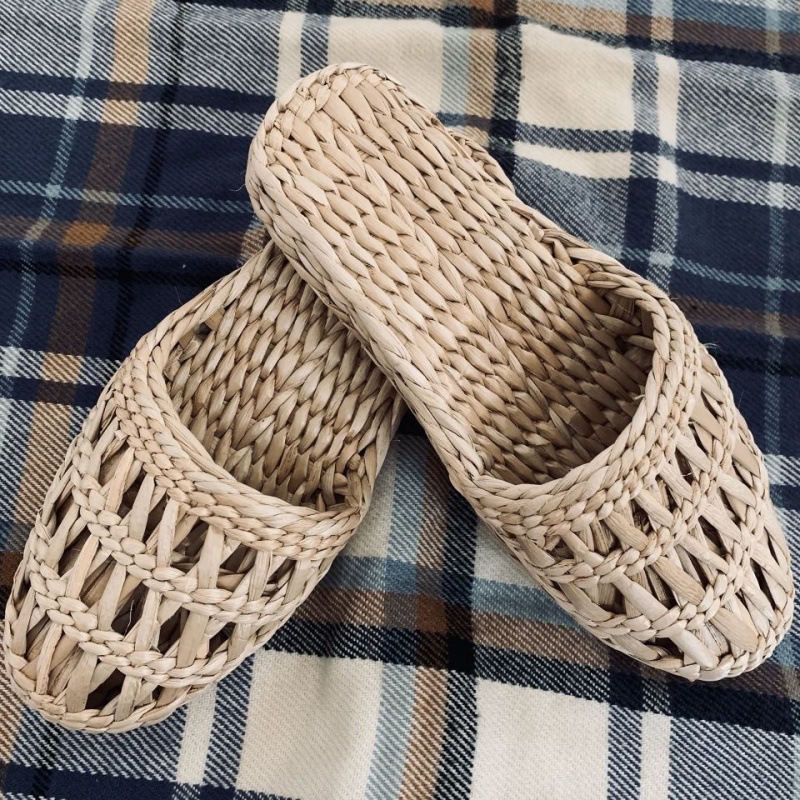 拖鞋个性创意搞怪居家纯手工草编制蒲草拖鞋草鞋男鞋女鞋夏季透气