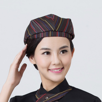酒店厨师帽广告帽贝雷帽男女蛋糕帽餐厅服务员帽子餐饮工作帽