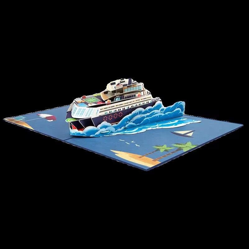 定制立体贺卡 纸雕立体贺卡邀请函印刷 3D立体录取通知书定制