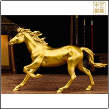 古代马车铜雕 青铜马踏飞燕 奔跑的马铜雕 公园动物铜雕马
