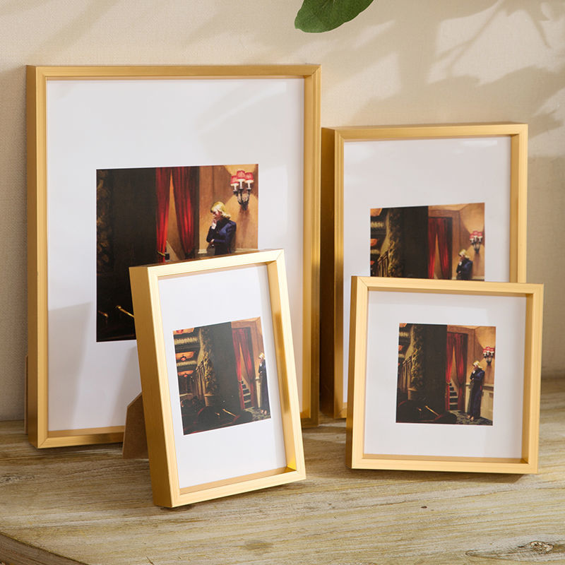 六寸相框铝合金摆台横竖加冲洗照片架简约678小画一件代发批发