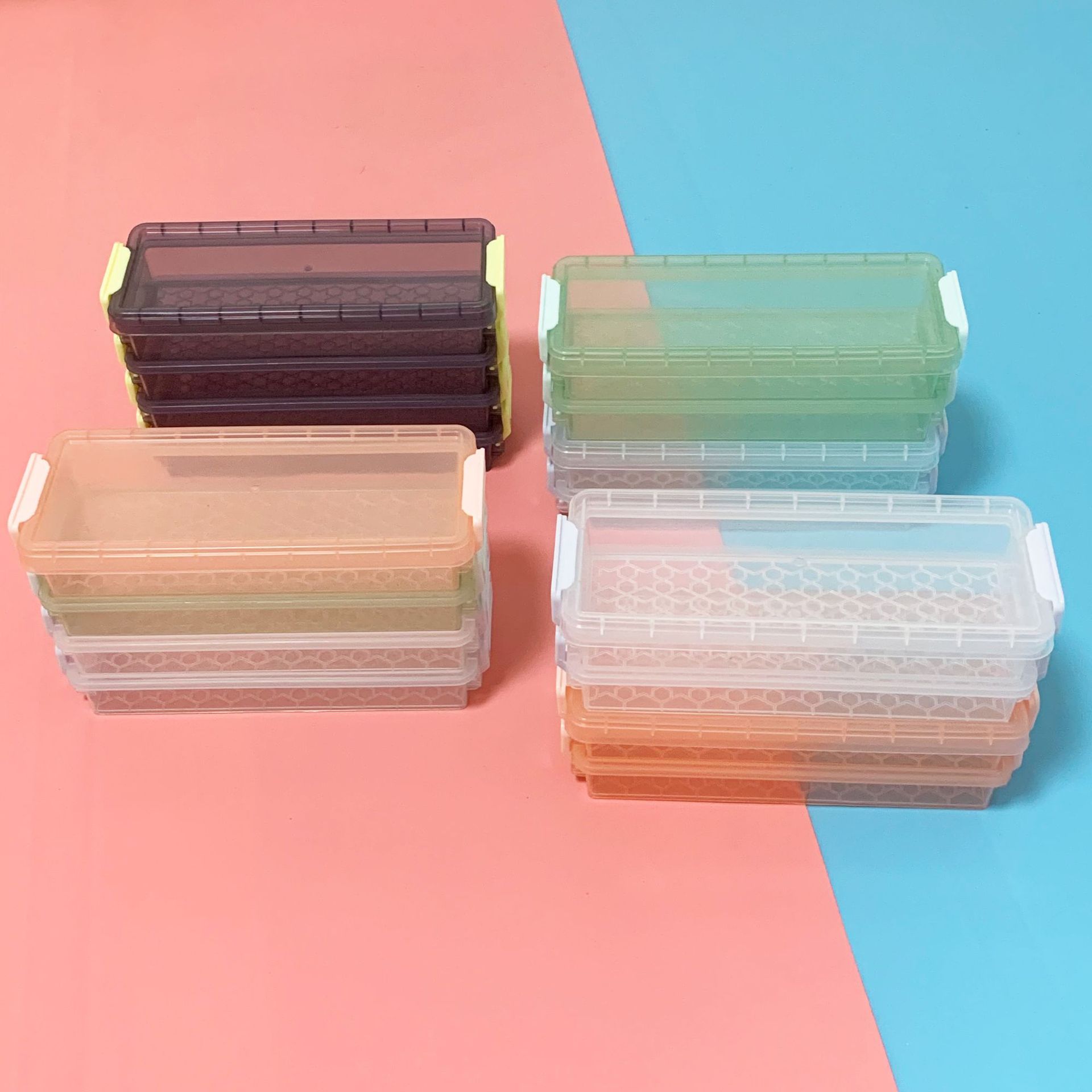 双层透明铅笔盒