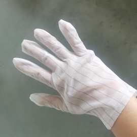 电子厂防静电手套男女通用无尘手套加油站PU涂层手套防滑触屏