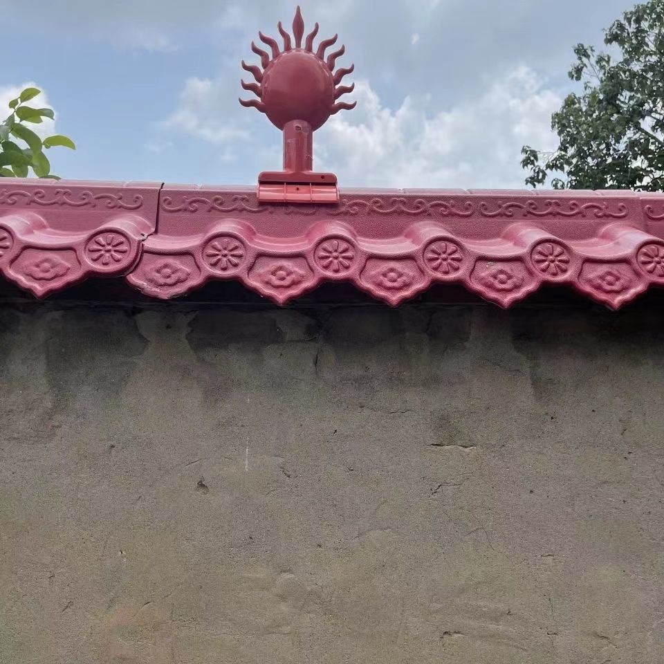 定制围墙瓦双面墙头瓦树脂瓦仿古一体瓦片塑料瓦马头墙瓦压顶瓦片