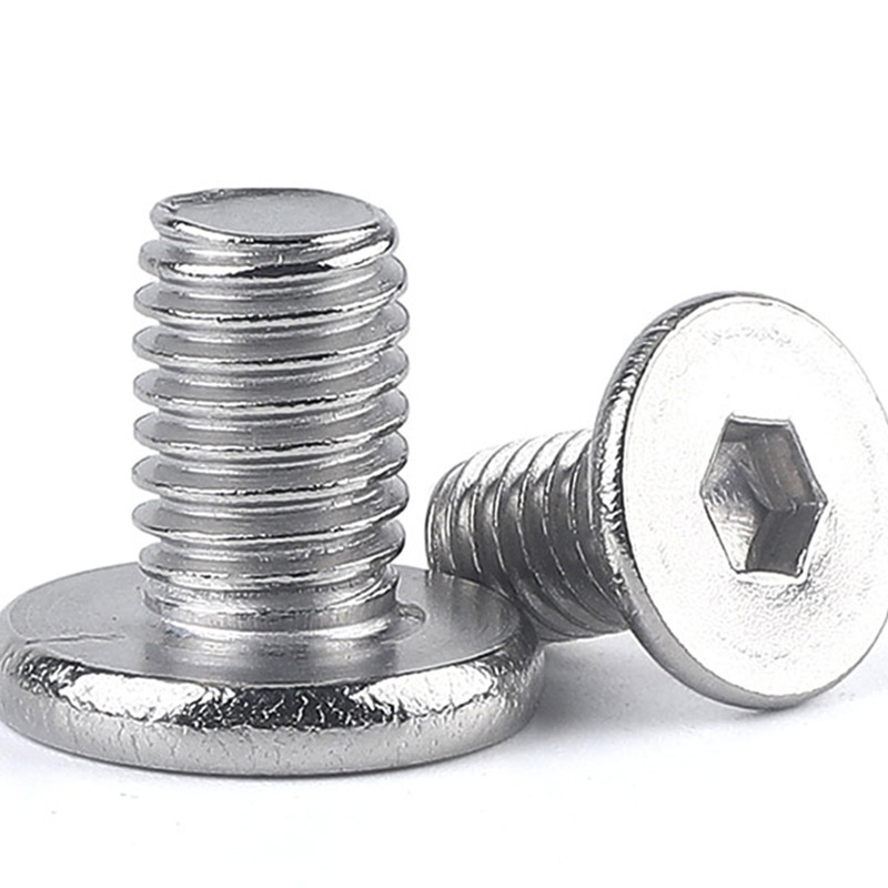 304不锈钢内六角大平头螺丝cm薄头内六角螺钉扁平头螺栓m5/m6/m8