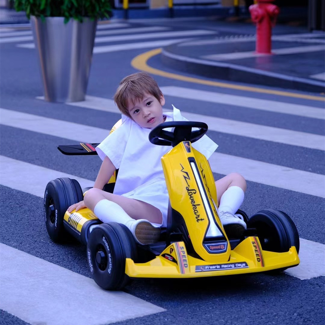 贝多奇8号电动卡丁车儿童玩具车跑跑卡丁车电动漂移车四轮沙滩车