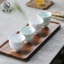 305N 德化白瓷手工品茗杯陶瓷茶杯薄胎 茶盏功夫茶具单杯小茶碗
