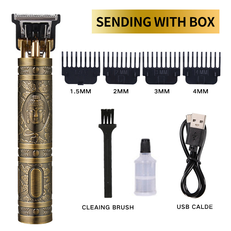 Cross-Border Hair Clipper Electrical Hair Cutter Electric Hair Clipper Electric Hairdressing Cutter Oil Head Carving Hair Clipper Bald Head Hair Scissors