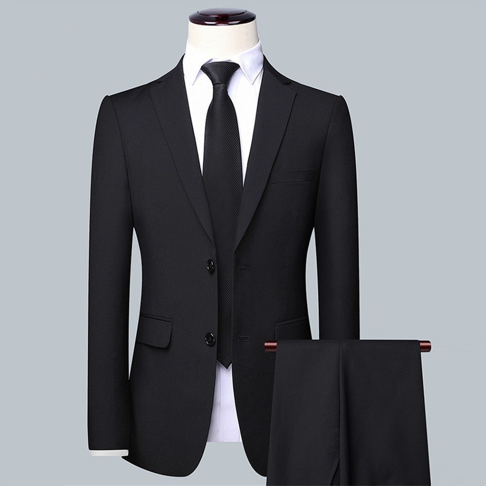 新款休闲西服套装男士韩版外套伴郎新郎结婚商务职业正装小西装男