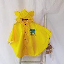 幼儿园小学印logo团体企业三色儿童斗篷雨衣小学生3D立体儿童雨披