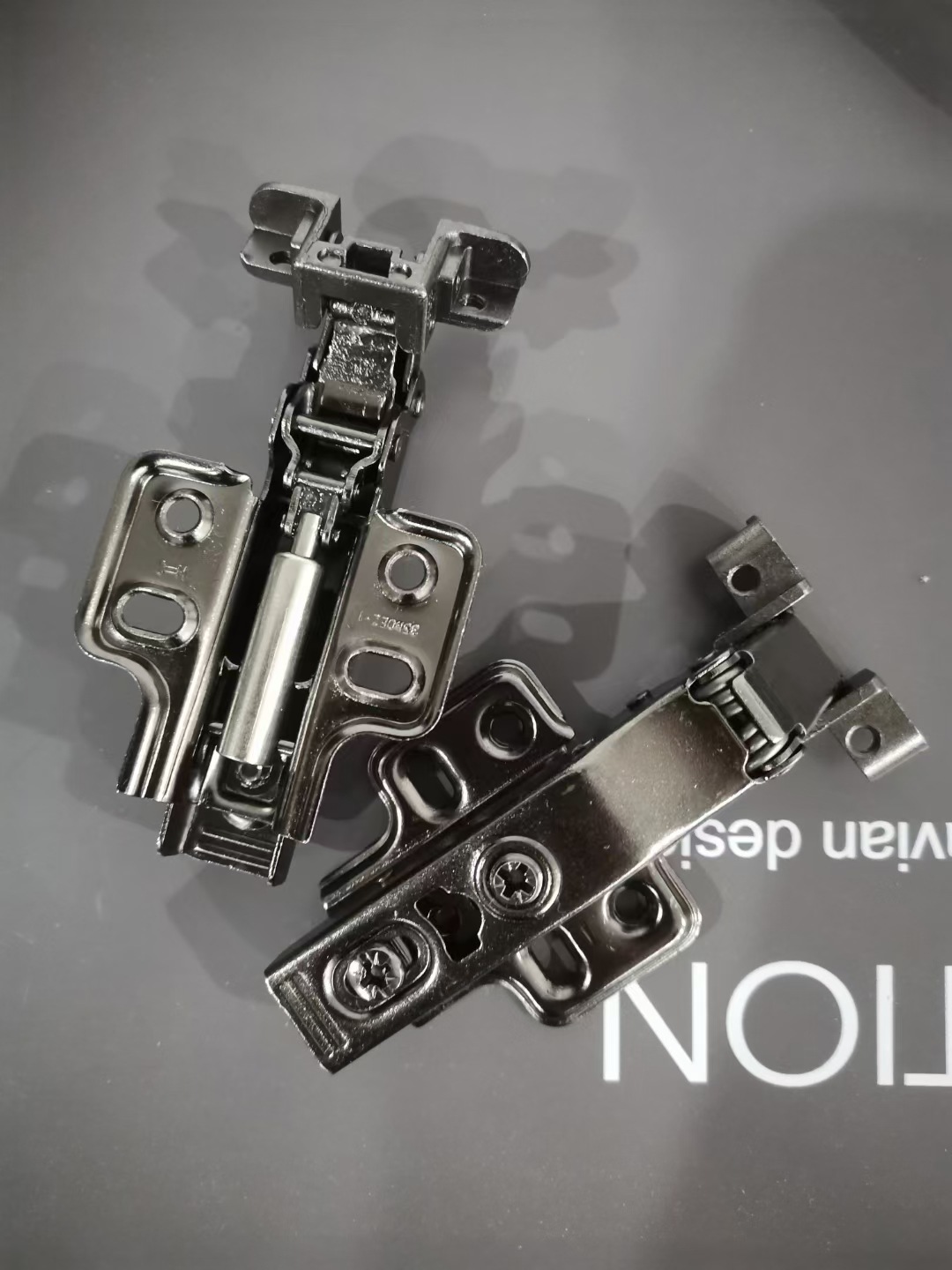 1cng批发铝框门阻尼铰链二段力极简门黑色铰缓冲液压玻璃门合页b8