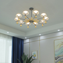水晶欧式客厅吊灯 家用卧室餐厅餐桌灯具创意大气奢华别墅大厅灯
