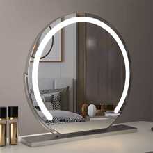 led化妆镜子带灯家用台式桌面智能梳妆镜美容院主卧室网红大
