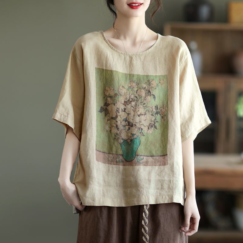 棉麻少女装图片