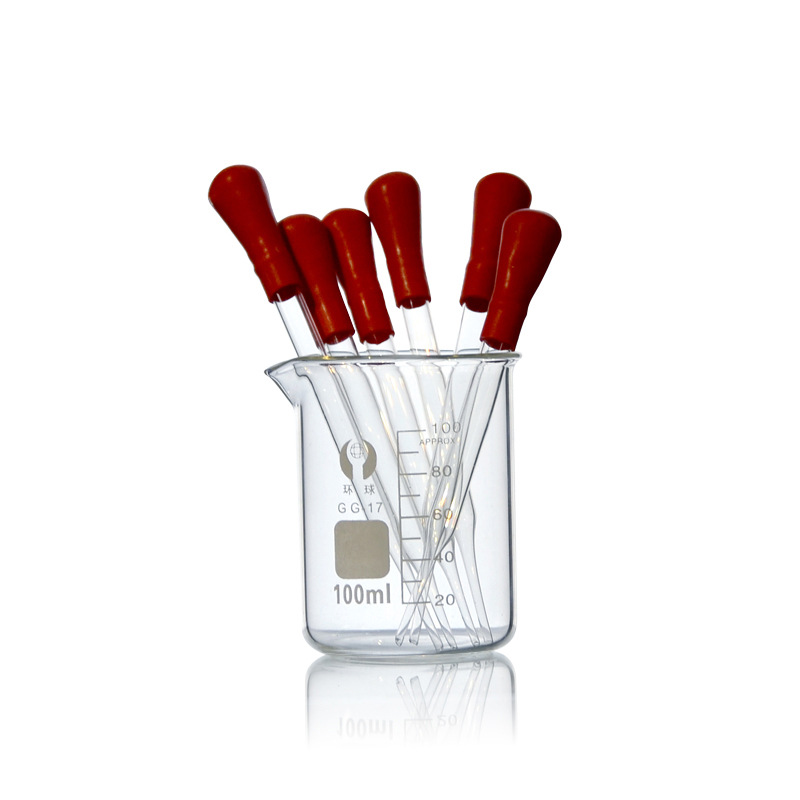 玻璃胶头滴管 玻璃吸管 胶头滴管 滴管附红胶帽 化学实验器材