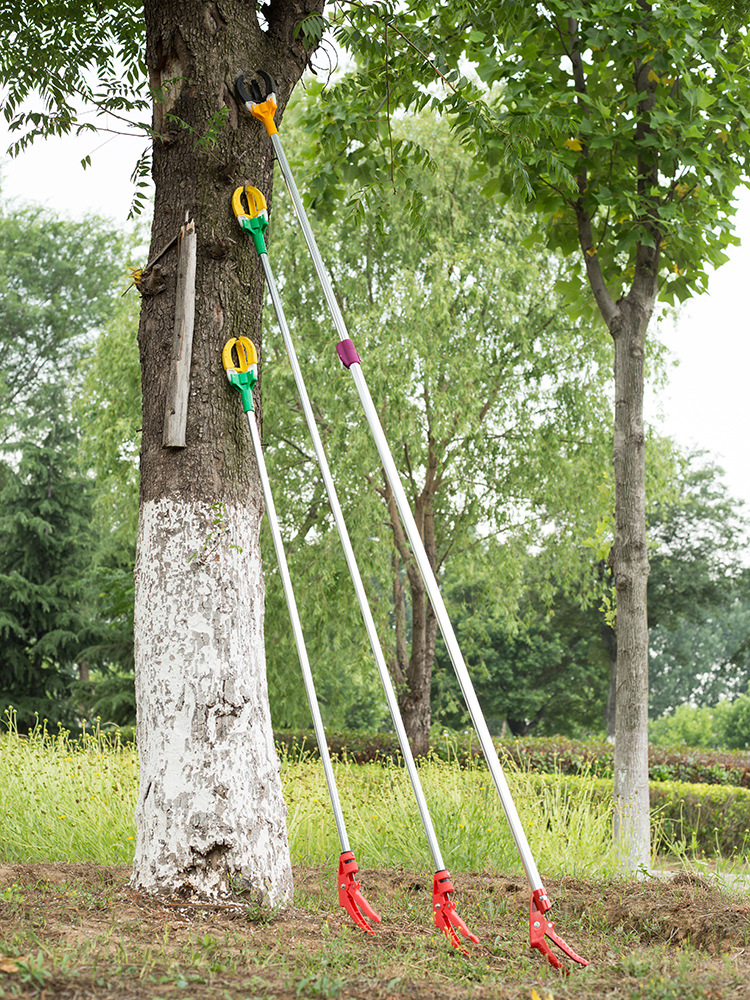 三爪多功能高空摘果伸缩杆摘水果杏采摘苹果梨芒果高空摘果器