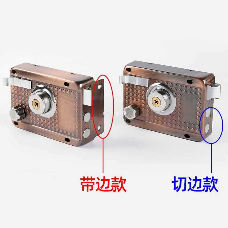 z54g外装门锁家用通用型老式防盗门锁具木门大门锁铁门锁防盗锁入