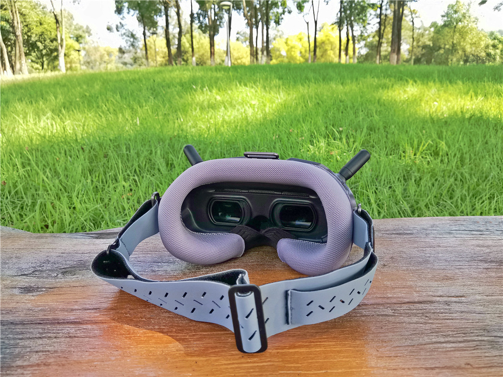 dji fpv 眼镜通用亲肤防漏光海绵 眼罩 面罩 航模无人机头带配件