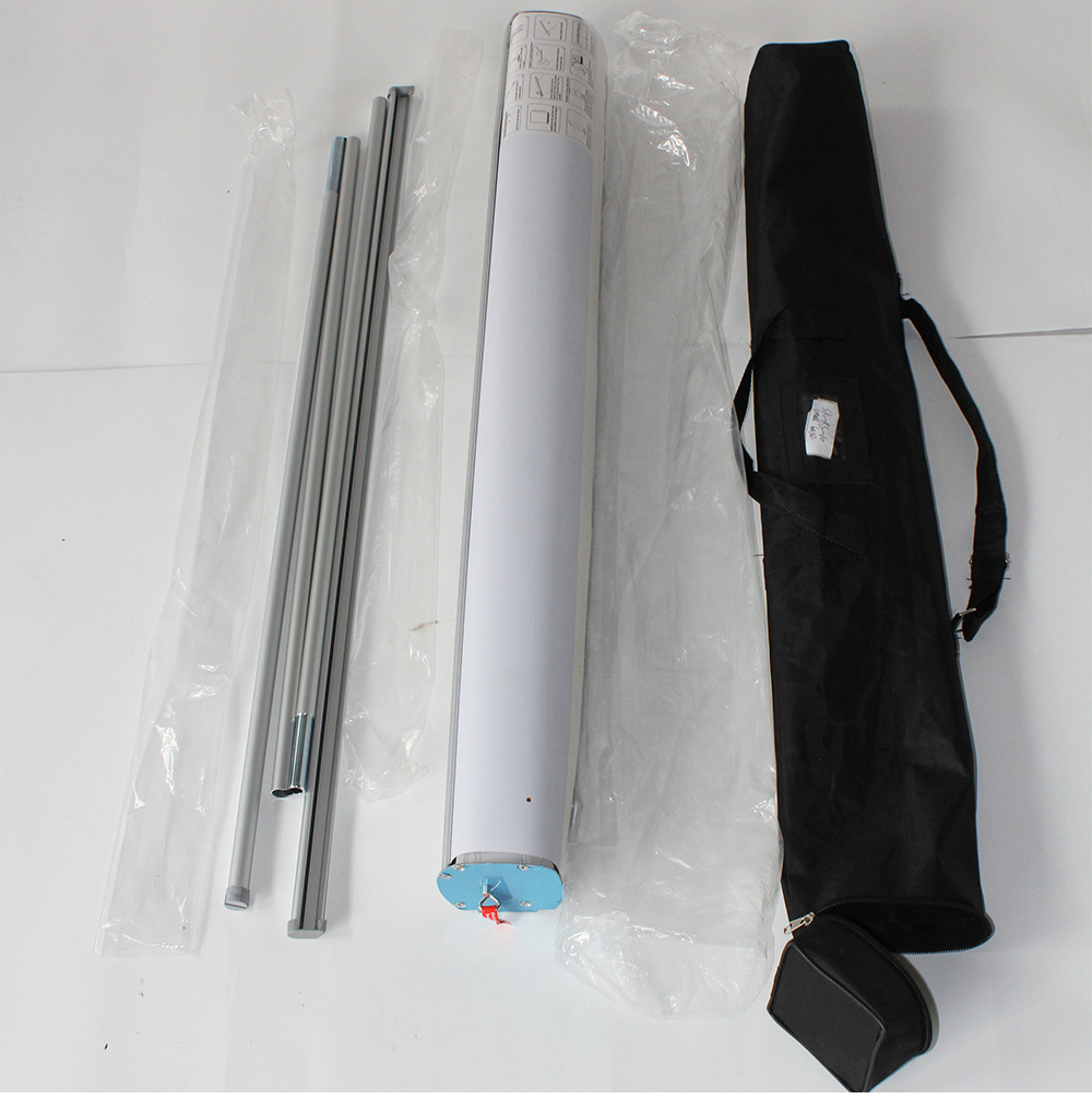 厂家批发80x200铝合金易拉宝展架加重落地立式门形架x架写真画面