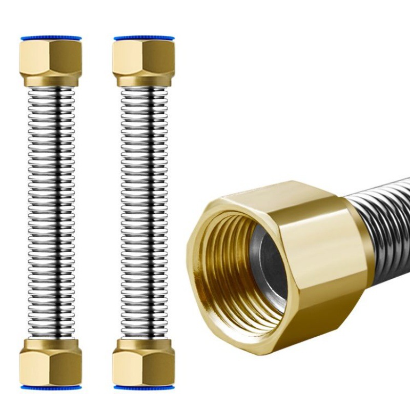 金属波纹管4分304冷热水管软管电热水器配件自来水管水暖管子跨境