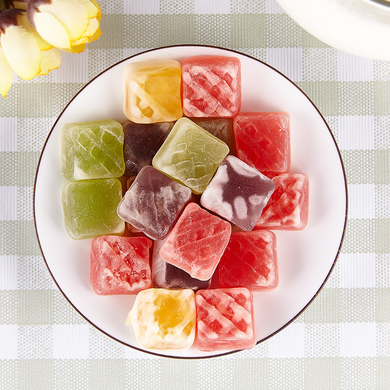 一块果饮橡皮糖软糖500g结婚喜糖批发糖果零食约40袋