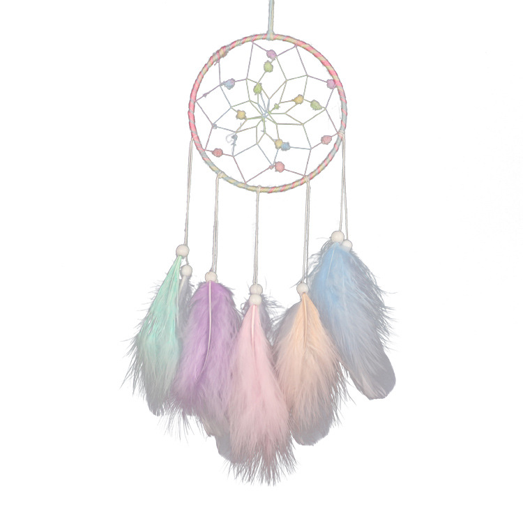 Creative Fantasy Colorful Dreamcatcher Hanging Wind Chimes Girl's Room Decoration Friend Girlfriends Classmates Holiday Gift