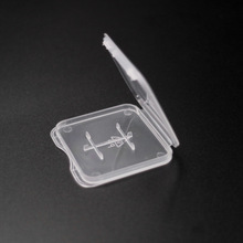 内存卡TF卡双卡小白盒SD卡CF卡XQD盒存储卡盒塑料透明收纳盒现货