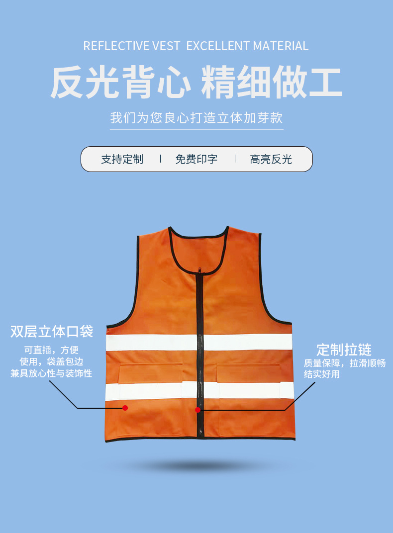 商品描述是否跨境出口专供货源否规格上海建工款货号001型号反光背心
