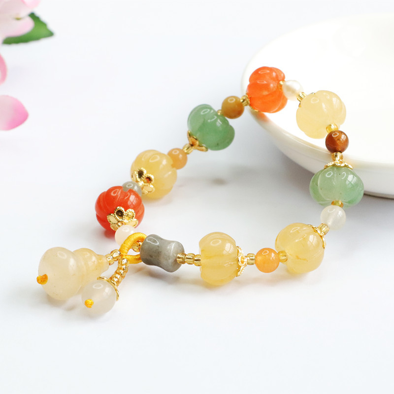 Yaoyu Genuine Jinsi Jade Bracelet Gourd Pumpkin Beads Bracelet Ornament Factory Live Supply Cb2081804