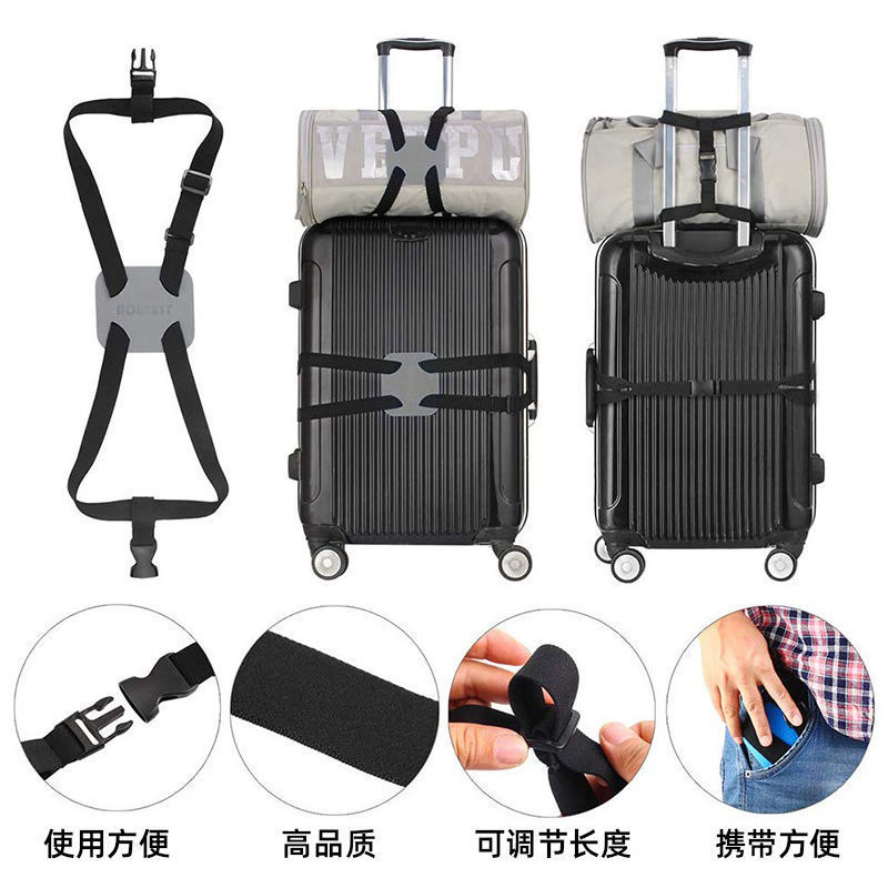 Multifunctional Cross Packing Belt Baggage Carousel Suitcase Band Luggage Fixing Band Elastic Rope