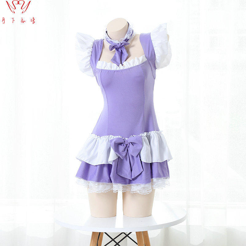 月下私语情趣内衣cos可爱女仆性感女仆纯欲风制服诱惑套装