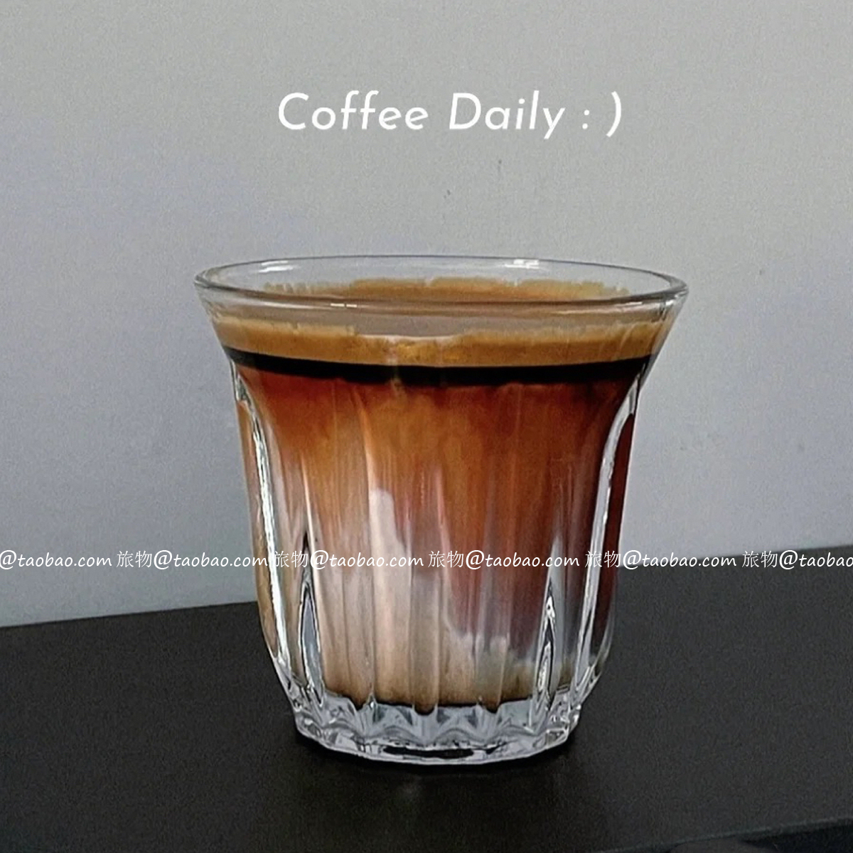 8tk8dirty咖啡杯奥白杯玻璃杯拿铁拉花杯意式浓缩咖啡杯短笛阿芙