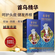 堂蓝盒防脱育发洗发水控油蓬松养发露老牌子