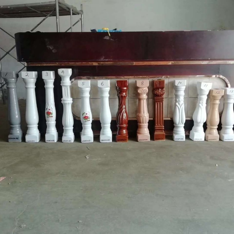 陶瓷罗马柱空心花园栏杆瓷柱罗马装饰柱别墅扶手柱围墙护栏葫芦瓶