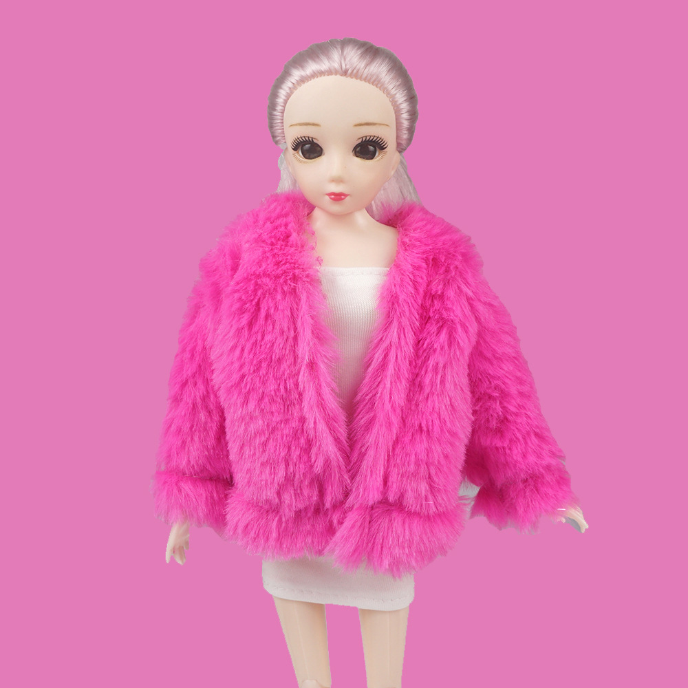 可怡芭比娃娃30厘米玩偶冬装毛衣外套包包围巾配件玩具现货