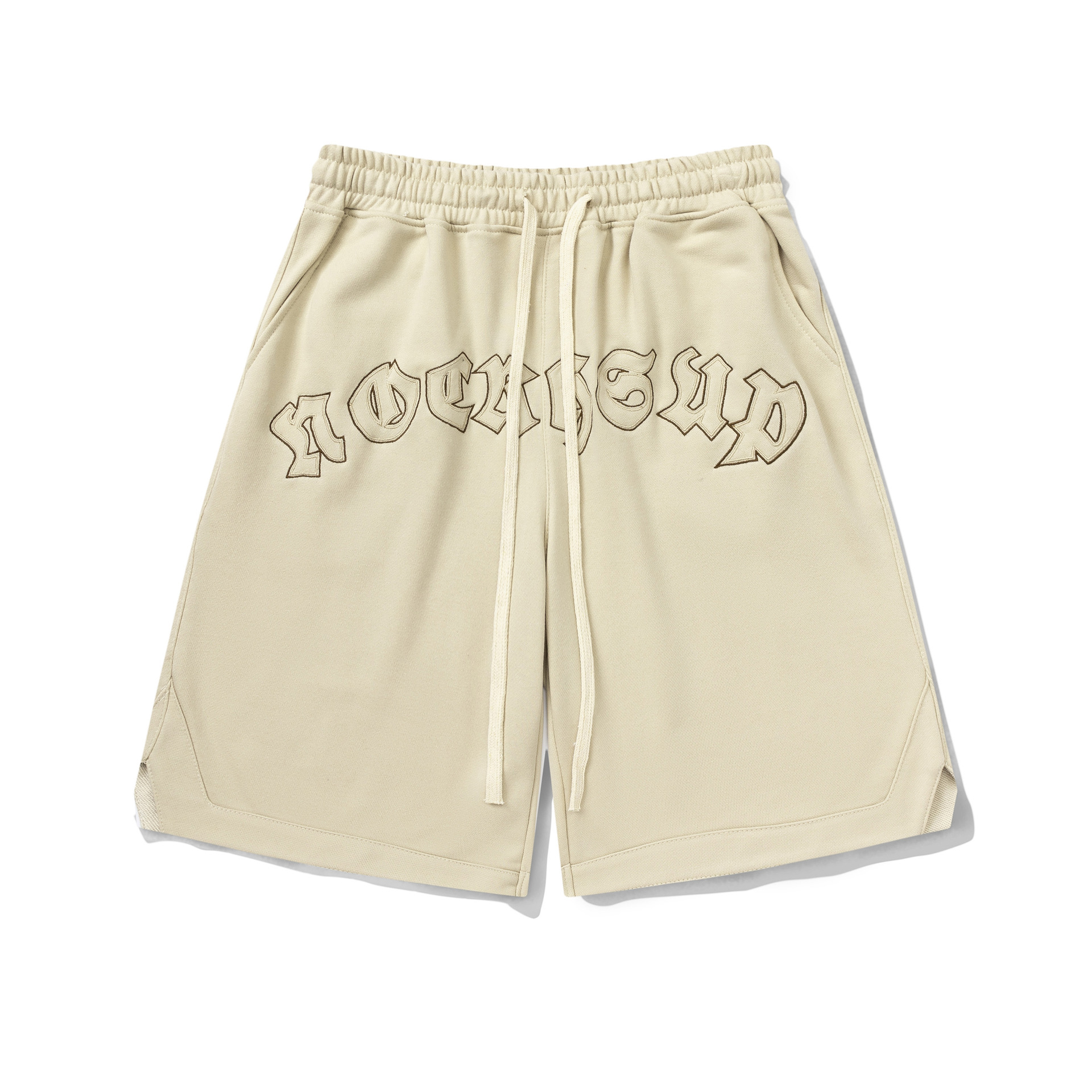 美式街头潮牌嘻哈短裤男夏季新款字母刺绣高街宽松运动休闲五分裤