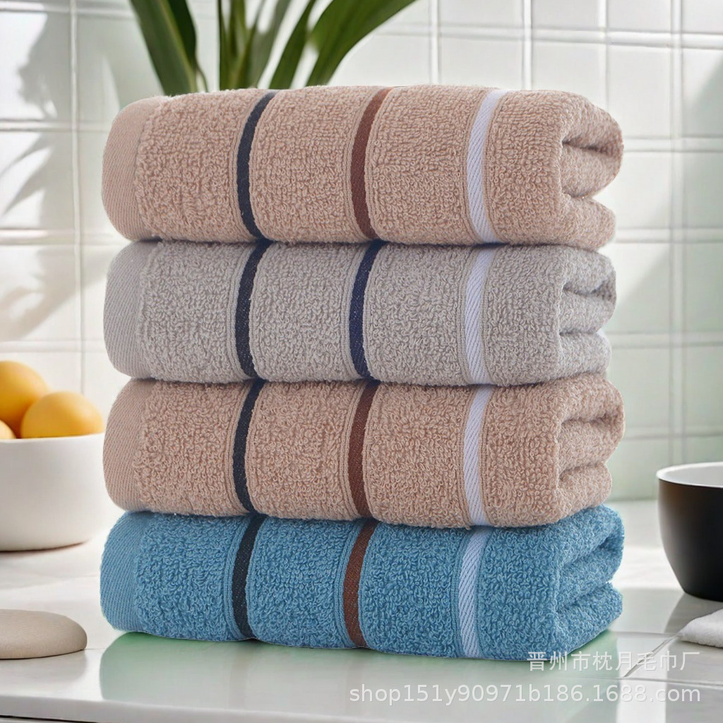 毛巾工厂批发深色加厚柔软吸水棉地摊素色家用洗脸礼品毛巾批发