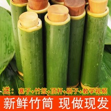 新鲜竹筒粽子模具家用商用摆摊专用竹子制作竹筒饭糯米饭现做现发