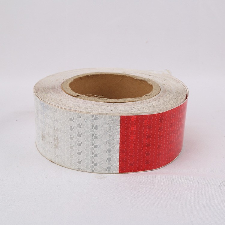 纯色 红白车身反光贴膜年检贴车身贴反光条夜光警示贴pvc pet