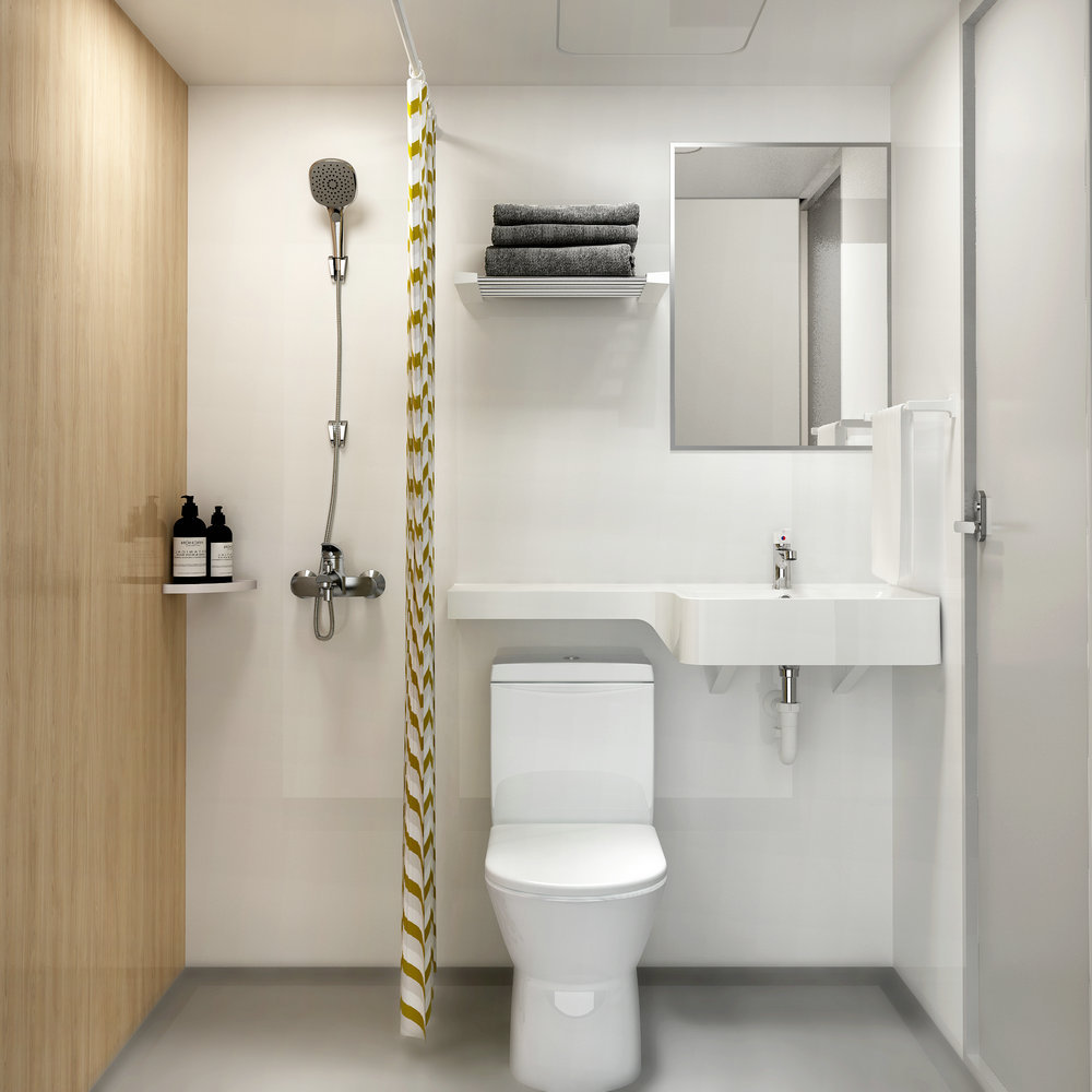 淋浴卫生间折叠门淋浴房型材卫浴门不锈钢洗手台一体式浴室卫生间