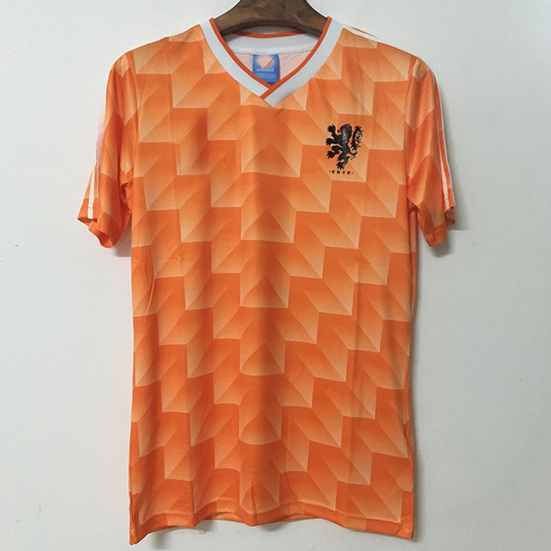 1988欧洲杯荷兰足球服88年三剑客10号古利特12号范巴斯滕复古球衣