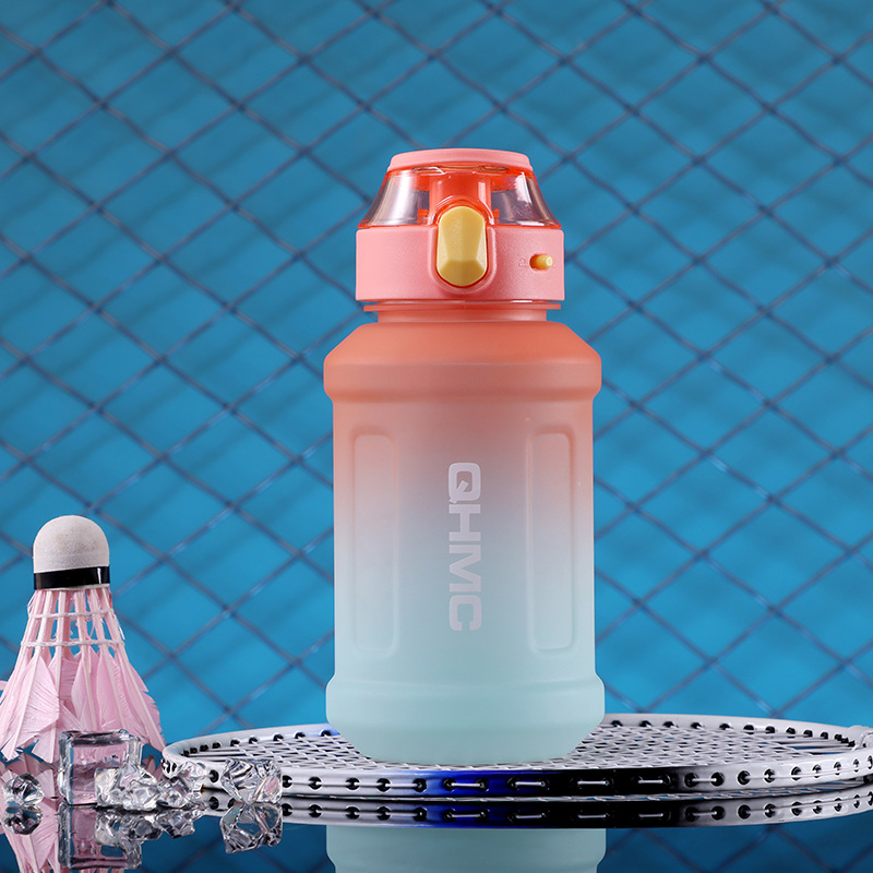 Gradient Water Bottle Amazon Cross-Mirror E-Commerce Gradient Frosted 1300ml Large-Capacity Water Cup Sports Water Cup