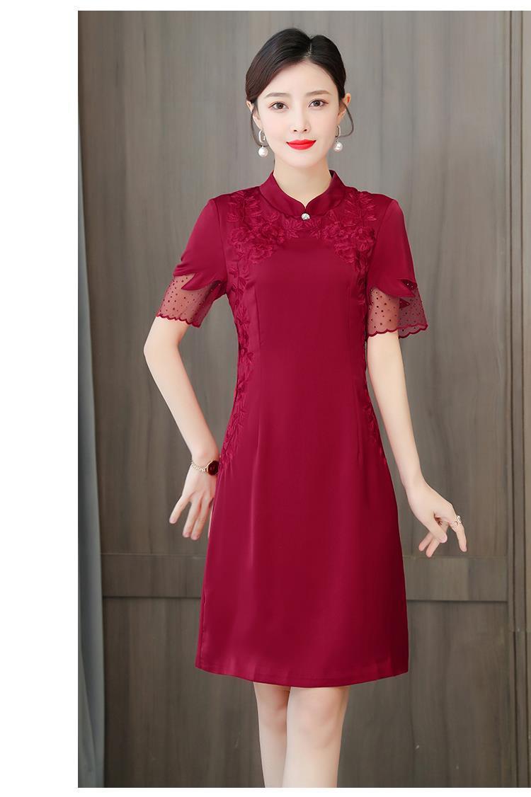 喜婆婆婚庆礼服夏装婚宴装妈妈岳母亲嫁女儿旗袍子