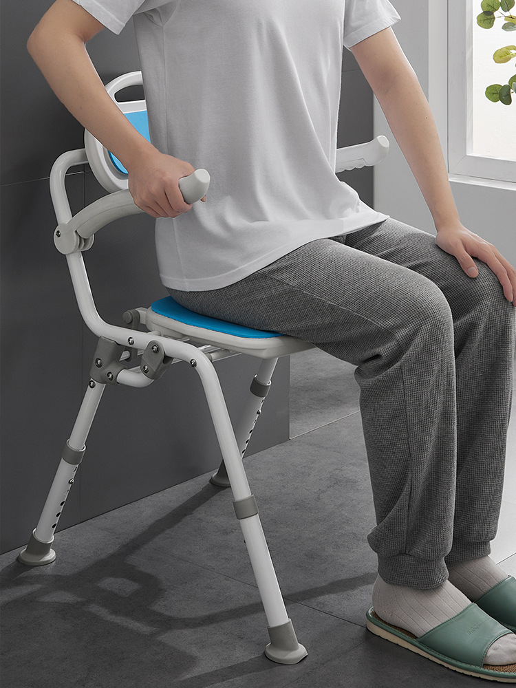 老人孕妇浴室专用洗澡椅可折叠孕妇卫生间淋浴椅沐浴凳防滑免打孔